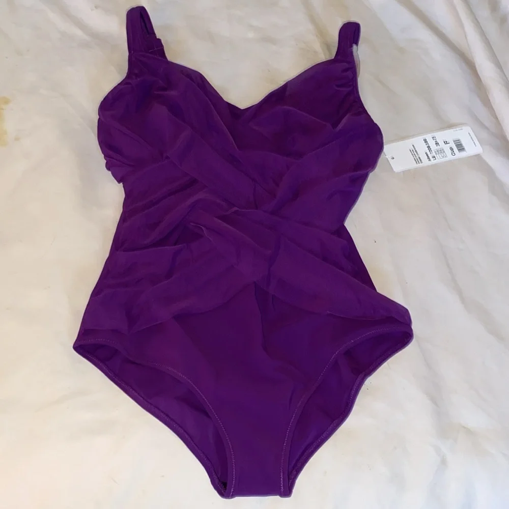 Anita Swimsuit Purple Ocean 08F - Picture 4 of 6